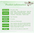 Miniatyrbild 2 av 5: Slim Green Coffee Snabbkaffe Lingzhi Viktminskningsmilkshake