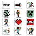Miniatyrbilde 2 av 3: 16 stk Minecraft Broderte Applikasjonslapper Sy På Stryk På Lapp Dekorasjon