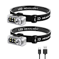 Miniatyrbilde 1 av 5: LED sensor hodelykt bevegelsessensor supersterk spotlight