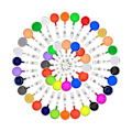 Miniatyrbillede 1 af 5: 60 Pak Badge Reels Tilbagevendende, Badge Clips Holder Til Hængende Navn Id-kort Skolekort Nøglering