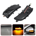 Miniatyrbilde 3 av 5: Passer for Volvo C30 C70 S40 S60 V40 V50 V70 2008-2010 LED dynamisk blinklys sidespeil sekvensiell lys blinker