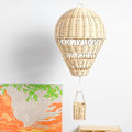 Miniatyrbillede 5 af 5: Rattan varmluftballon, svævende vævet ballon til ophængning som boligdekoration, velegnet til delikate børneværelser, rattan håndværk