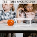 Miniatyrbild 3 av 5: Plast Rörställ för Provrör, 6 Hål, Stativ, Labb, Skolmaterial, Labbutrustning, 16 cm