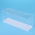 Miniatyrbillede 2 af 5: Transparent Akryl Displayboks Bakke Støvfri Opbevaring Visningsboks 28x8x11cm