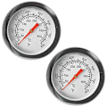 Miniatyrbillede 1 af 5: 2 stk. 50-400 Grilltermometer Måler Smoker Temperatur BBQ Grill Rustfrit Stål