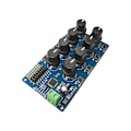 Miniatyrbillede 1 af 5: 8CH Rotationsknap Servo Driver 8 Kanals/Vejs Styringskort Overstrømsbeskyttelse Servo Tester Servo Controller