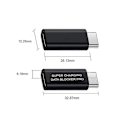 Miniatyrbild 2 av 5: 5 st USB Typ-C Datablocker USB C till C Datablocker, Skydd mot Juice Jacking, Stödjer Snabb C