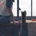 Miniatyrbilde 5 av 5: Isolert proteinshaker i rustfritt stål holder varm/kald