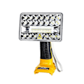 Miniatyrbillede 1 af 5: Led Arbejdslys Til 20v - Batteri 18w 2000lm Lommelygte Lys Med Usb Port Til Udendørs/indendørs/nød