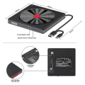 Miniatyrbillede 4 af 5: Eksternt Cd Dvd-drev, Usb 3.0 Dvd/cd Rom-læser Brænder Til Bærbar Computer Desktop Pc Windows 11/10/8