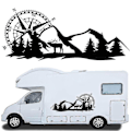 Miniatyrbillede 1 af 3: 2024 Rv Autocamper Universal Karosseri Klistermærke Til Bil Caravan Trailer