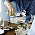 Miniatyrbilde 3 av 5: Vannkaraffel 1,8 l Høy Borosilikatglassflaske Grunnleggende Vippebarnslukning
