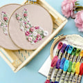 Miniatyrbild 4 av 5: Bunny in Bloom Påskbroderikit, 2024 Nya Påskkanin i Blom Broderikit för Nybörjare, DIY Hand Broderad Påsk Korsstygn Stjärna