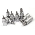 Miniatyrbilde 3 av 5: 1/2-tommers 10-delt T-formet Batch Steam Machine Reparasjonssett Krom-Vanadium Stål Sekskantet Hylse Auto R