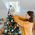 Miniatyrbillede 3 af 5: Julepynt Juletræ Hat Trætop Stjerne Julemand Pynt Skov Ældre Trætop Topper Juledekoration Til Hjemmet