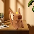 Miniatyrbild 4 av 5: Capybara Ryggsäck, Plysch Capybara Leksaksväska, Lämplig för Fest, Semester, Män