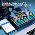 Miniatyrbild 4 av 5: Live Sound Card Studio Record Soundcard Bluetooth Mikrofon Mixer Röstväxlare Live Streaming Sou