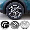 Miniatyrbild 3 av 5: 4 Stycken Navkapslar för Citroen C4 Picasso C3 Berlingo C5 X7 C2 C1 Ds3 Zx Xsara C8 Ds Ds4 60mm, Fälgcentrumkåpa med Logo