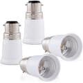 4x sockeladapter - B22 till E27 sockelomvandlare - Bajonettsockel lamphållaradapter för halogen LED-lampor