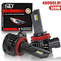 Pikkukuva 1 / 2: 40000lm H7 Led-ajovalot Canbus H1 H4 H8 H11 9005 Hb3 9006 Hb4 9012 Hir2 Led-lamput 4060 Csp Korkea ja matala säde 120w Auto 12v 6500k