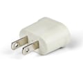 Miniatyrbilde 5 av 5: Strømadapter, laderadapter, flerlandsadapter (3 stk. hvite amerikanske standarder)