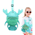 Miniatyrbillede 1 af 5: Lobster Net Strandtaske til Børn, Skalopsamlingspose til Børn, Skalopsækketaske Strandlegetøjs Nettaske til Drenge Piger