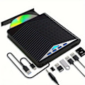 Pikkukuva 1 / 4: 7-in-1 ulkoinen DVD-asema, USB 3.0 Type-C, DVD-poltin 4 USB-portin ja 2 TF/SD-korttipaikan kanssa