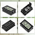 Miniatyrbillede 2 af 4: Digitalt termometer hygrometer mini digitalt termometer hygrometer og fugtmåler sort (6 pakke - firkant)