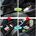 Miniatyrbilde 3 av 5: Oppbevaringsboks for midtkonsoll, nedre skuff, armleneoppbevaringsboks, koppholder for Kia EV6 2022 2023 2024