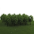Miniatyrbillede 3 af 5: 40 stk. 1:100 Skala Jernbanetræmodel Til Togbane Park Gade Layout