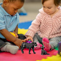 Miniatyrbillede 4 af 5: 5 stk. Sorte Panther Plysdyr Figur Model Skovdyr Figurer Legetøj Leopard Vildt Liv Simulation Dyremodeller