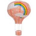 Miniatyrbillede 1 af 4: 12 tommer varmluftballon papirlanterne lampeskærm loftlampe bryllup, lyserød regnbue