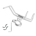 Miniatyrbilde 1 av 4: Marine Grade Rustfritt Stål 316 Fiske Stang Stativ Holder Pole Brakett Støtte Klemme På Skinne Montering 32mm Båt Tilbehør