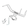 Miniatyrbillede 1 af 4: Marine Grade Rustfrit Stål 316 Fiskerstang Stativ Holder Stang Beslag Support Klemme På Skinne Montering 32mm Bådudstyr