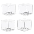 Miniatyrbillede 1 af 5: 4 stk. Baseball Display Case, UV-bestandig Akryl Displaybokse, Klar Display Case til Baseball Bold