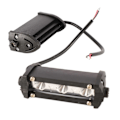 Miniatyrbillede 3 af 4: Bil LED arbejdslys enkelt række 9W aluminiumslegering stærkt lys motorcykel spotlight kørehjælp forlygte