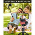 Miniatyrbild 4 av 5: Gimbal Stabilisator med Telefonstativ för Smartphones, Handhållen Gimbal med Fjärrkontroll för Selfie Stick & 360° Ansiktsföljning