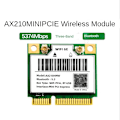 Miniatyrbild 4 av 5: Wifi 6e Ax210hmw Mini Pcie Wifi 6 Wifi-kort för Ax210 5374mbps Bluetooth5.2 802.11ax 2.4g/5g/6g Wif