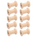 Pikkukuva 3 / 4: 10 kpl Puu Tyhjiä Lankakeloja Luonnollinen Väri 29mm X23mm