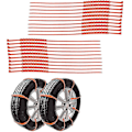 Miniatyrbild 2 av 5: 20 stycken bilkedjor, universella däckkedjor halkfria bilkedjor plastkedjor för bilar med däckbredd