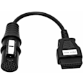 Pikkukuva 1 / 6: OBD2 Naaras 16-nastainen kaapeli - Uros 30-nastainen, Yhteensopiva Iveco kuorma-auton OBDII-diagnostiikkaskannerin kanssa