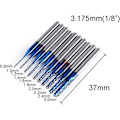 Miniatyrbild 2 av 4: 10-pack Nano Blå Beläggning Fräs Cnc Router med 1/8\" Skaft
