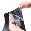 Miniatyrbillede 5 af 5: 5d Ultra Glans Sort Kulfiber PVC Vandtæt Bil Wrap Sticker Dekal