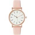Miniatyrbillede 1 af 5: Hvid urskive analogt quartz ur, 3 visers quartz ur, high fashion ur til kvinder og piger