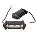 Miniatyrbillede 4 af 4: Bil LED arbejdslys enkelt række 9W aluminiumslegering stærkt lys motorcykel spotlight kørehjælp forlygte