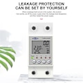 Miniatyrbild 1 av 5: Återförslutbar Tuya Wifi-strömbrytare 63a 85-300v 220v Energimätare Mätning Timer Med Spänning Cur