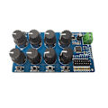 Miniatyrbillede 2 af 5: 8CH Rotationsknap Servo Driver 8 Kanals/Vejs Styringskort Overstrømsbeskyttelse Servo Tester Servo Controller
