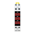 Miniatyrbild 2 av 5: DIN-skena monterad 3-fas Amperemeter Mini Modulström Mätare Mätare Indikator LED Digital Display Detektor Ampermeter