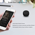 Pikkukuva 3 / 5: Pienin Mini Bluetooth -kaiutin - Momoho BTS0011 Langaton Pieni Bluetooth-kaiutin, Kannettava Kaiutin Kotiin/Ulkokäyttöön/Matkoille, Ladattava
