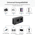Miniatyrbilde 5 av 5: 200W Bilinverter, 12V til 220V Spenningsomformer med Smart Tidsvisning LCD, 2 Stikkontakter og 4 USB-C-porter